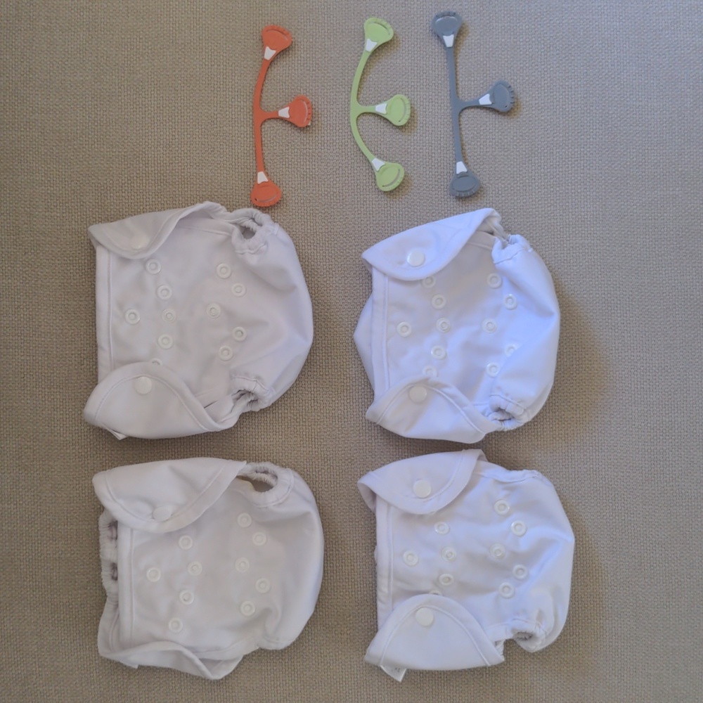 Cloth-eez Wrap Size Zero x 4 + Snappis x 3